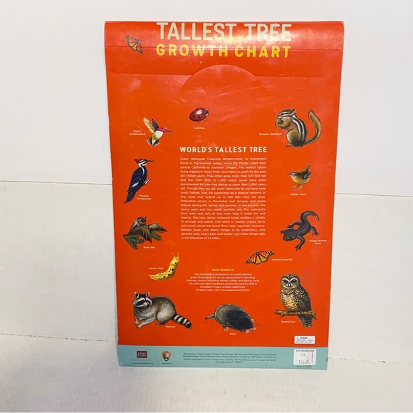 2004 Golden Gate National Parks Conservancy Tallest Tree 6 Foot Growth Chart - Picture 2 of 16